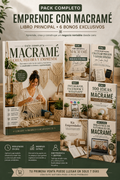 Emprende con Macramé + 6 BONOS: Comienza a GANAR dinero con esta habilidad